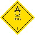 Nmc Oxygen 2 Dot Placard Label, Material: Pressure Sensitive Vinyl DL7ALV